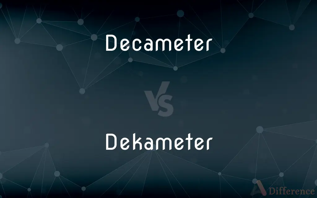Decameter vs. Dekameter — What's the Difference?