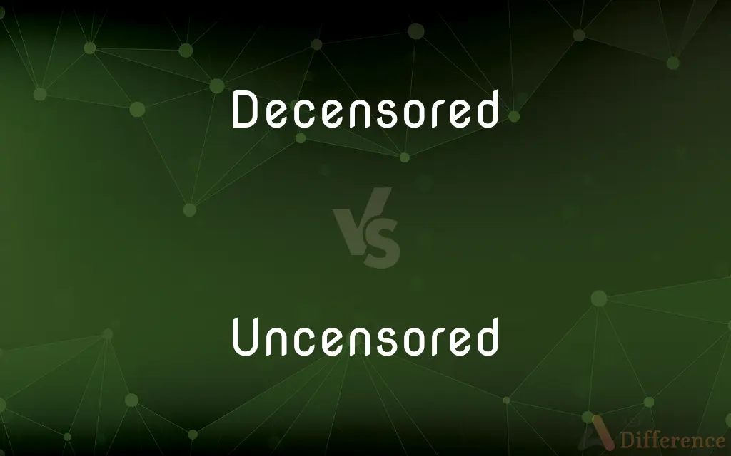 Decensored vs. Uncensored — Which is Correct Spelling?