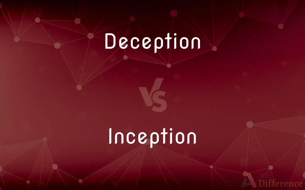 Deception vs. Inception — What's the Difference?