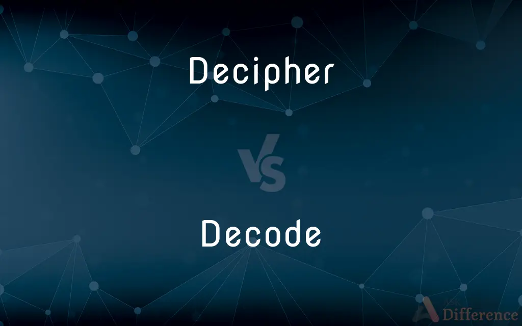 Decipher vs. Decode