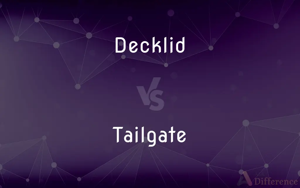 Decklid vs. Tailgate — What's the Difference?