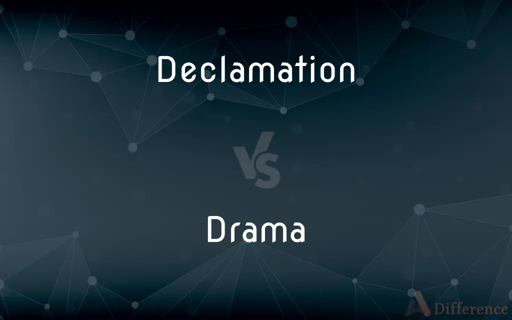 Declamation vs. Drama — What's the Difference?