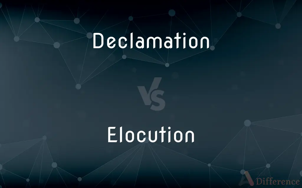 Declamation vs. Elocution — What's the Difference?