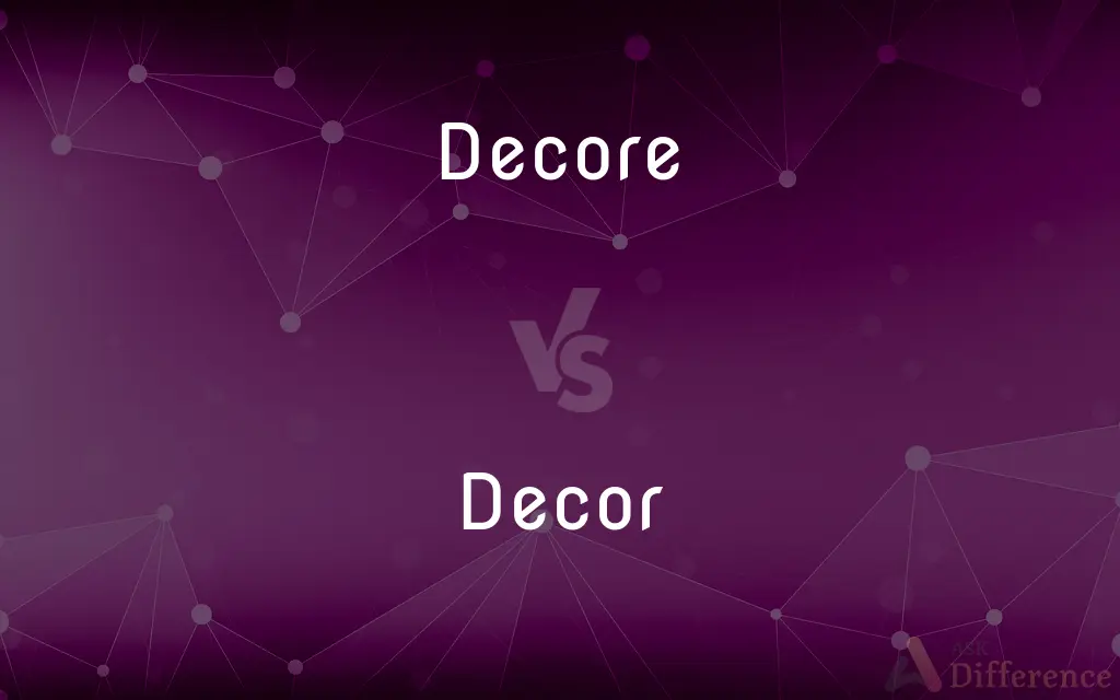 Decore vs. Decor — Which is Correct Spelling?