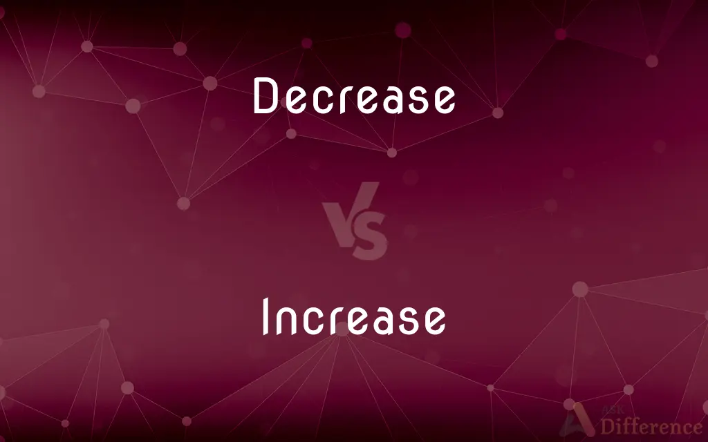 Decrease vs. Increase — What's the Difference?