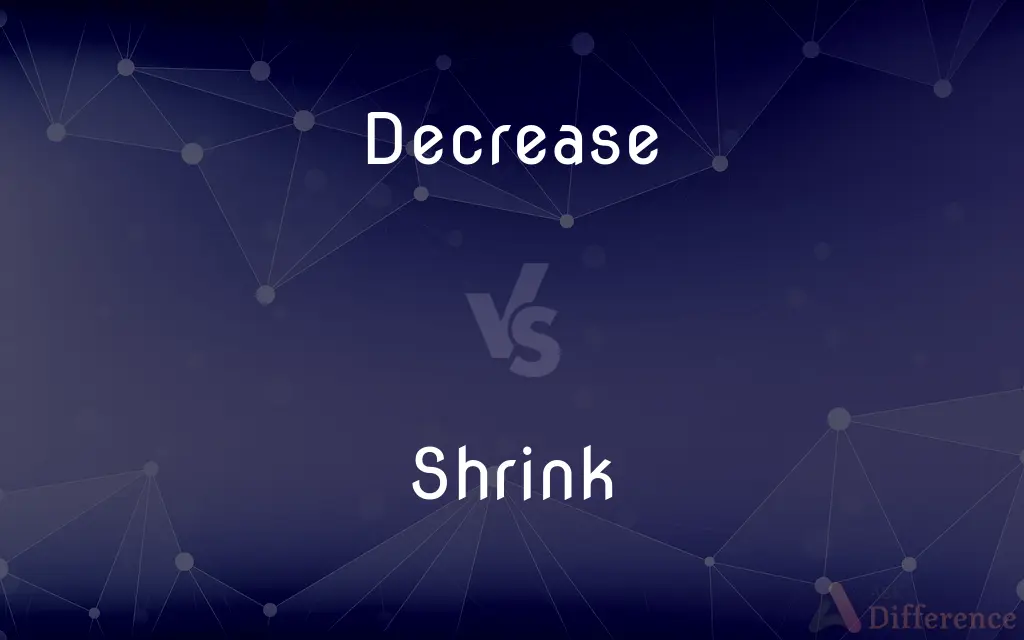 Decrease vs. Shrink — What's the Difference?
