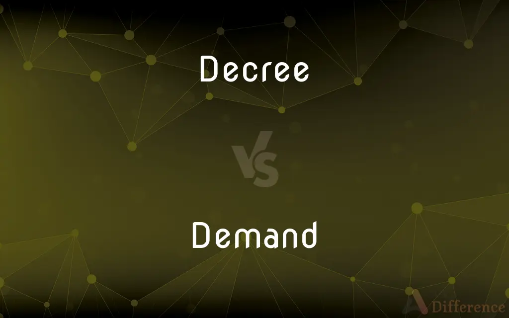 Decree vs. Demand — What's the Difference?