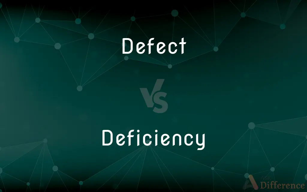 Defect vs. Deficiency — What's the Difference?