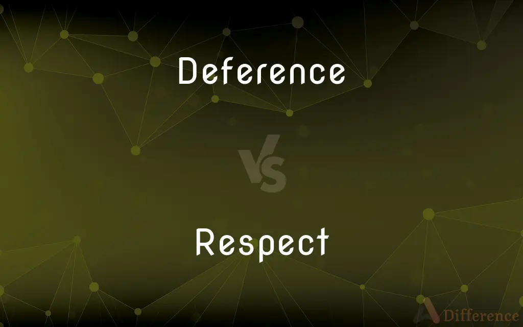 Deference vs. Respect — What's the Difference?