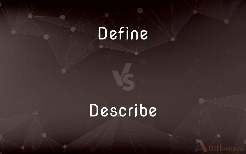 Define vs. Describe — What's the Difference?