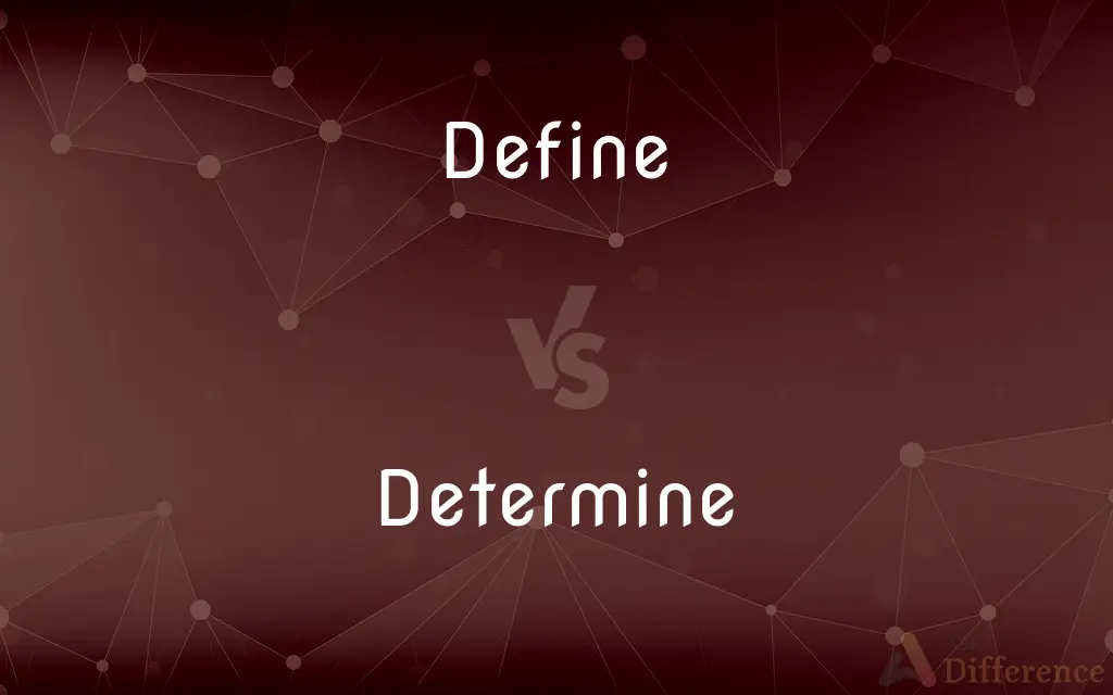 Define vs. Determine — What's the Difference?