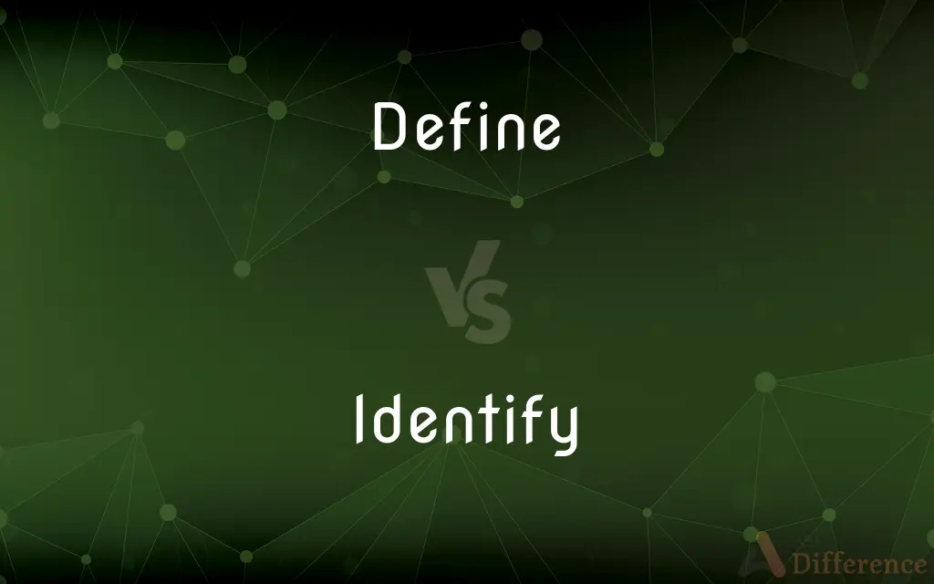 Define vs. Identify — What's the Difference?