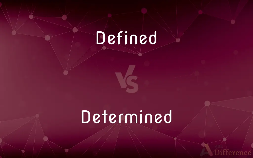 Defined vs. Determined — What's the Difference?