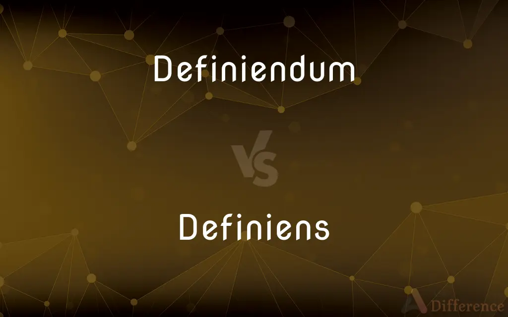 Definiendum vs. Definiens — What's the Difference?