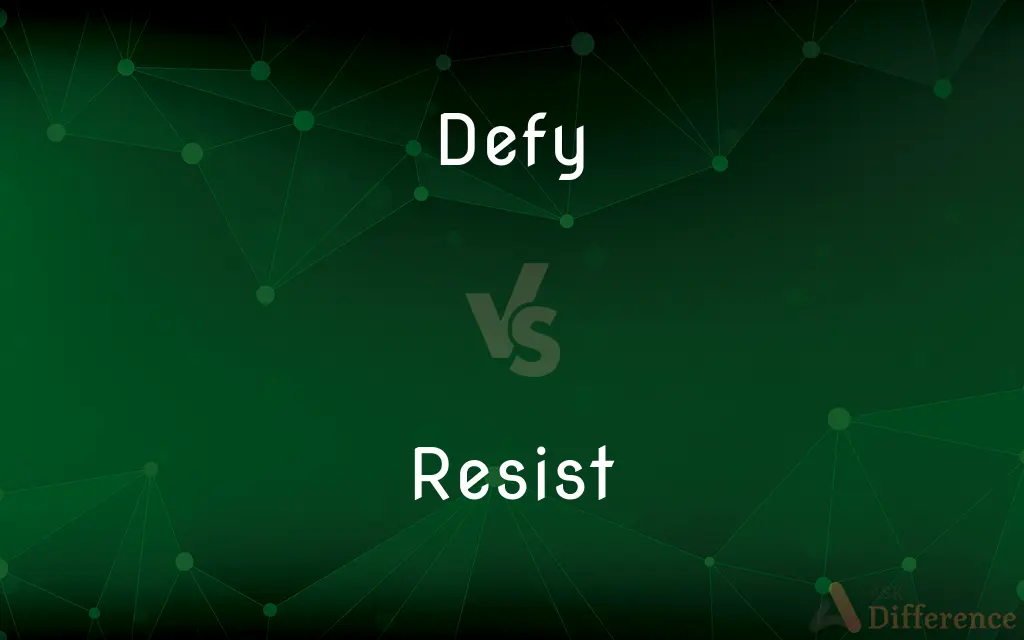 Defy vs. Resist — What's the Difference?