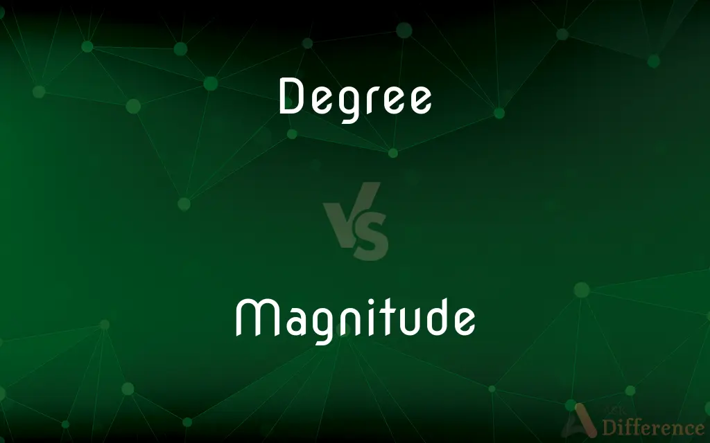 Degree vs. Magnitude — What's the Difference?