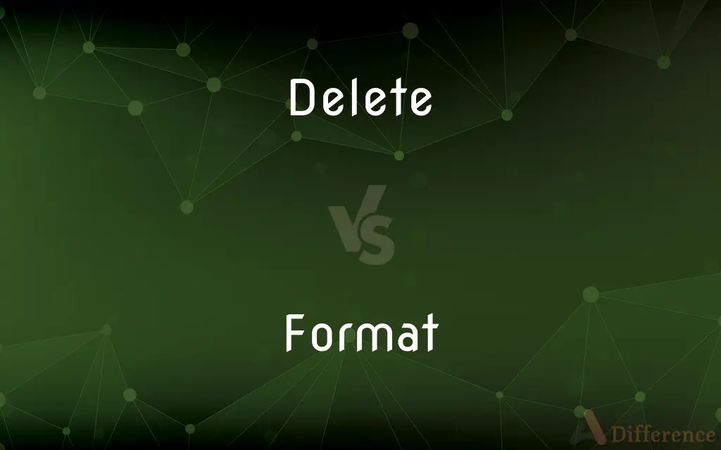 Delete vs. Format — What's the Difference?
