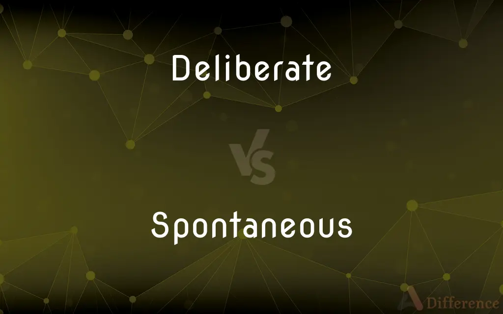 Deliberate vs. Spontaneous — What's the Difference?