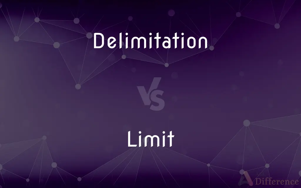 Delimitation vs. Limit — What's the Difference?