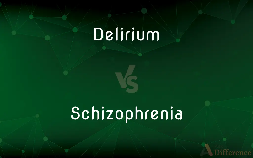 Delirium vs. Schizophrenia — What's the Difference?