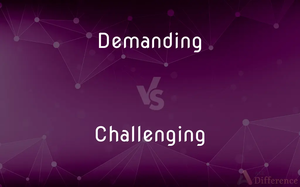 Demanding vs. Challenging — What's the Difference?