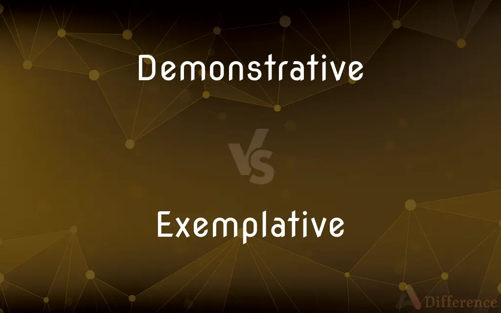 Demonstrative vs. Exemplative — What's the Difference?