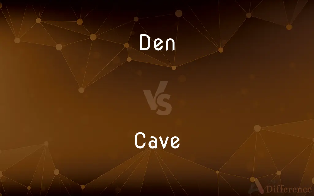 Den vs. Cave — What's the Difference?