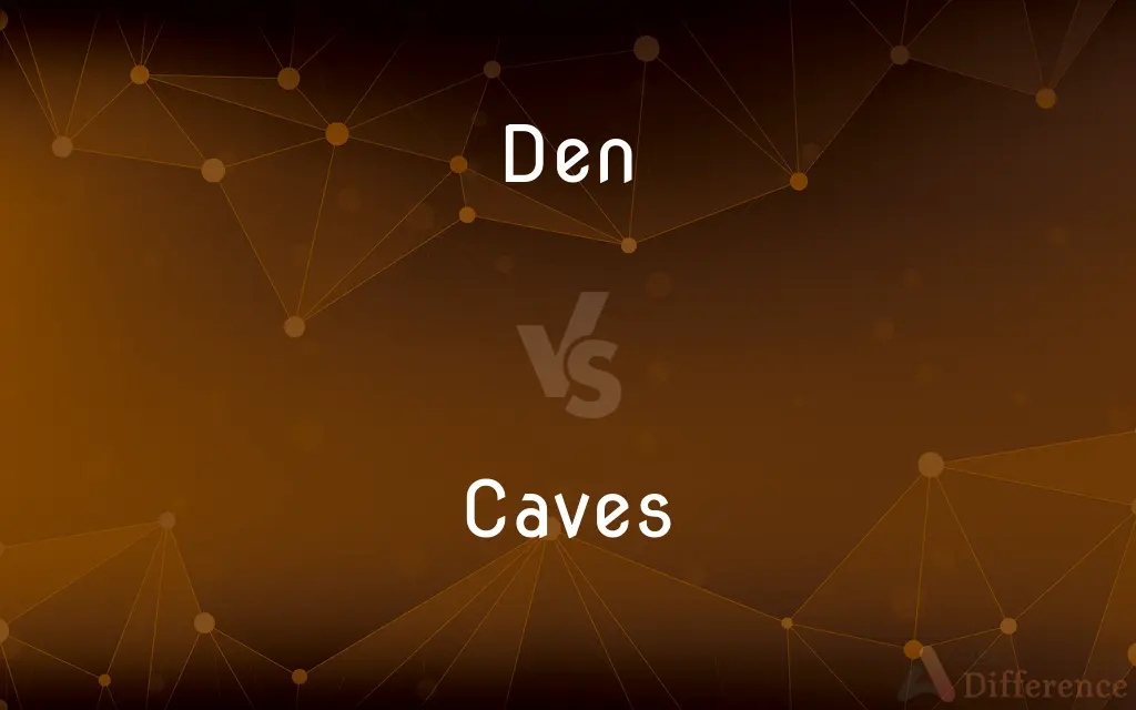 Den vs. Caves — What's the Difference?
