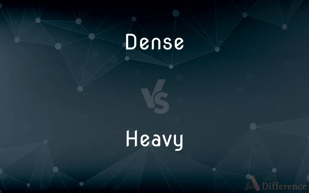 Dense vs. Heavy — What's the Difference?