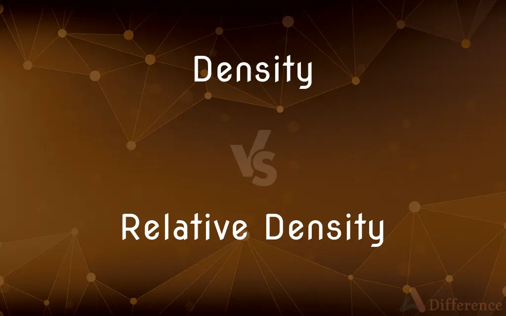 Density vs. Relative Density — What's the Difference?