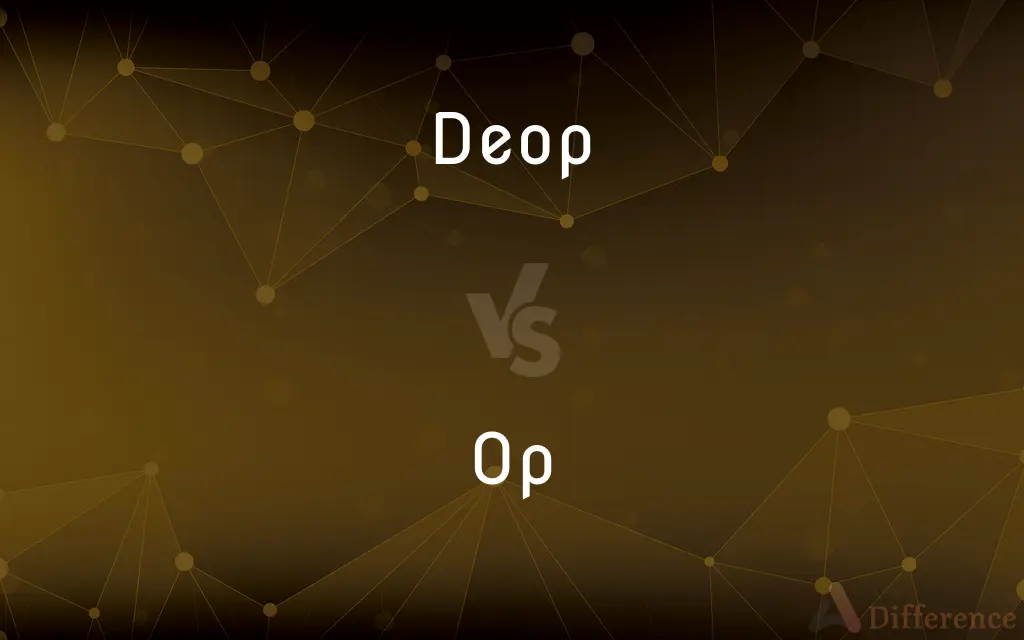 Deop vs. Op — What's the Difference?