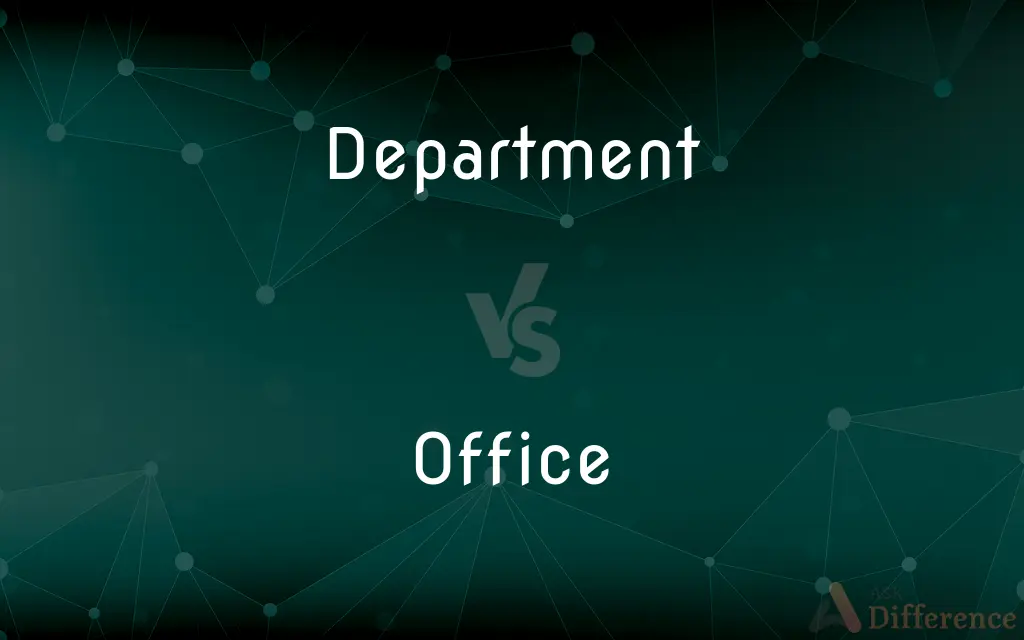 Department vs. Office — What's the Difference?