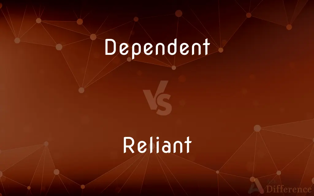 Dependent vs. Reliant — What's the Difference?
