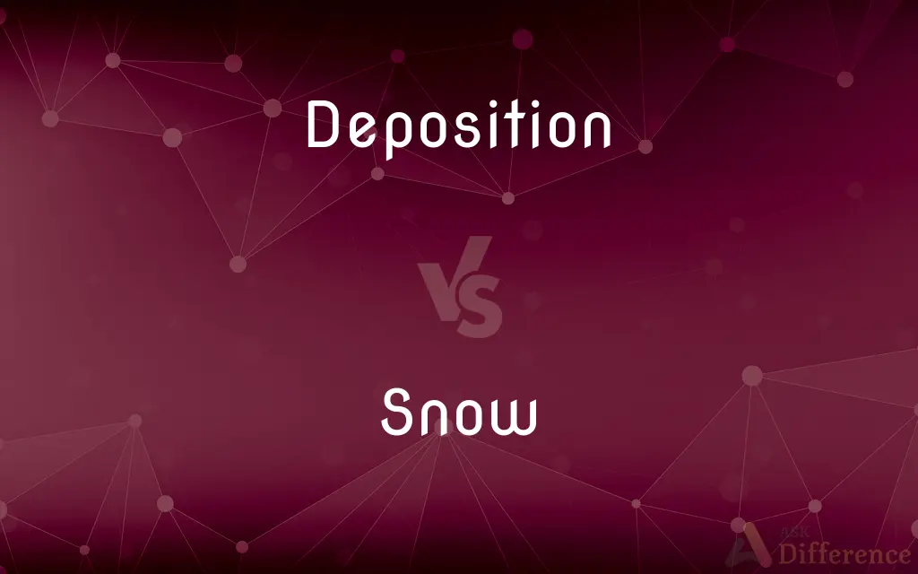 Deposition vs. Snow — What's the Difference?