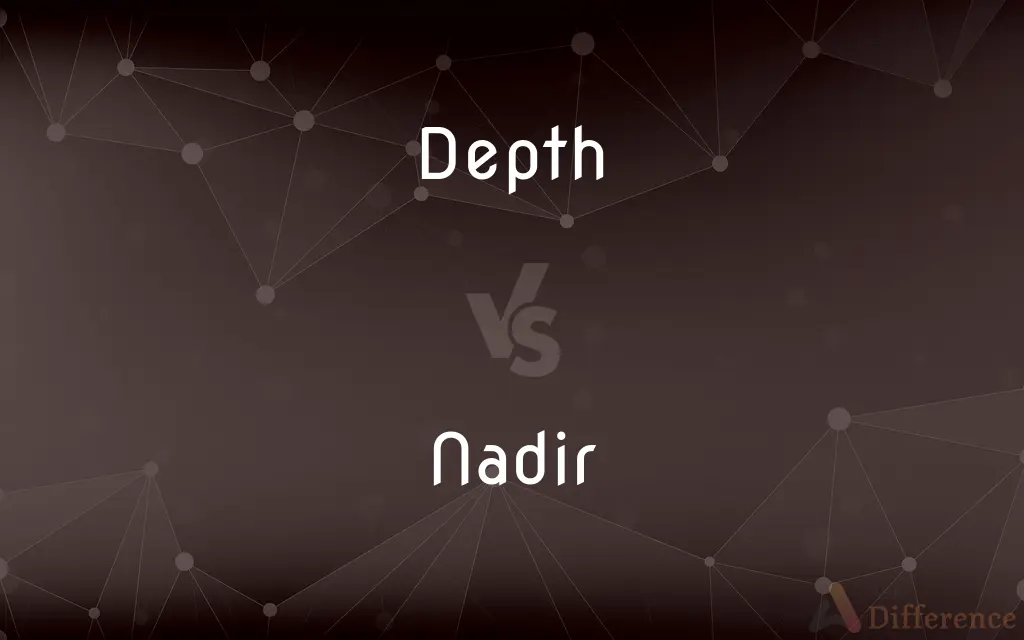 Depth vs. Nadir — What's the Difference?
