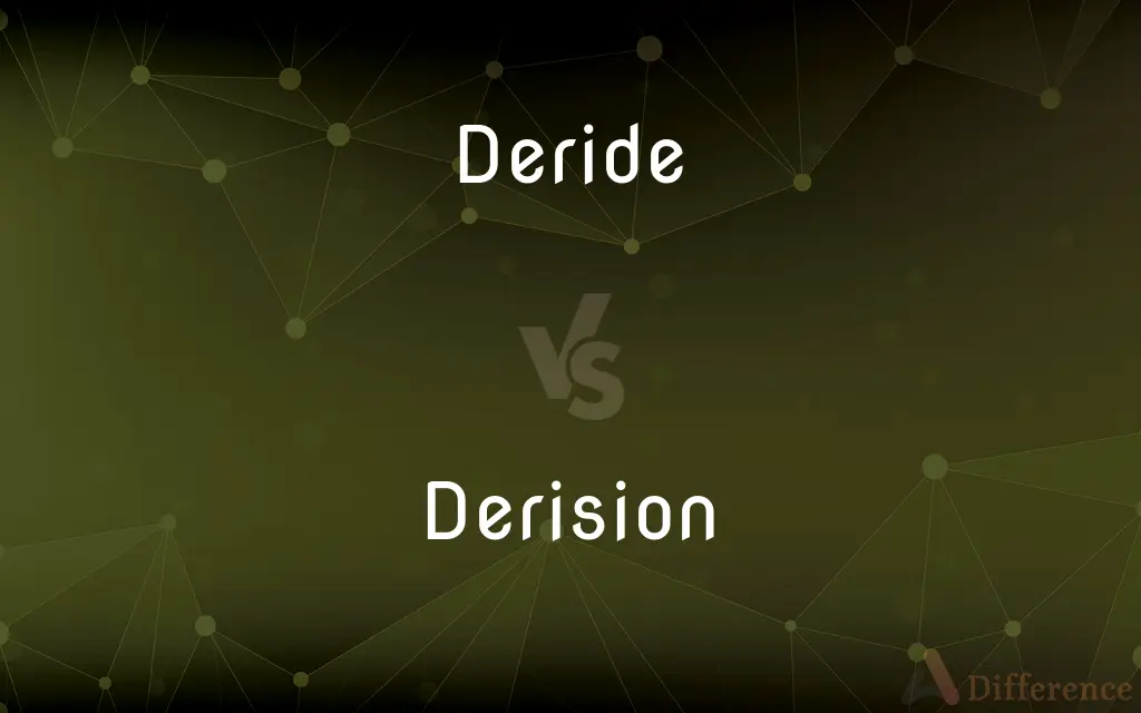 Deride vs. Derision — What's the Difference?