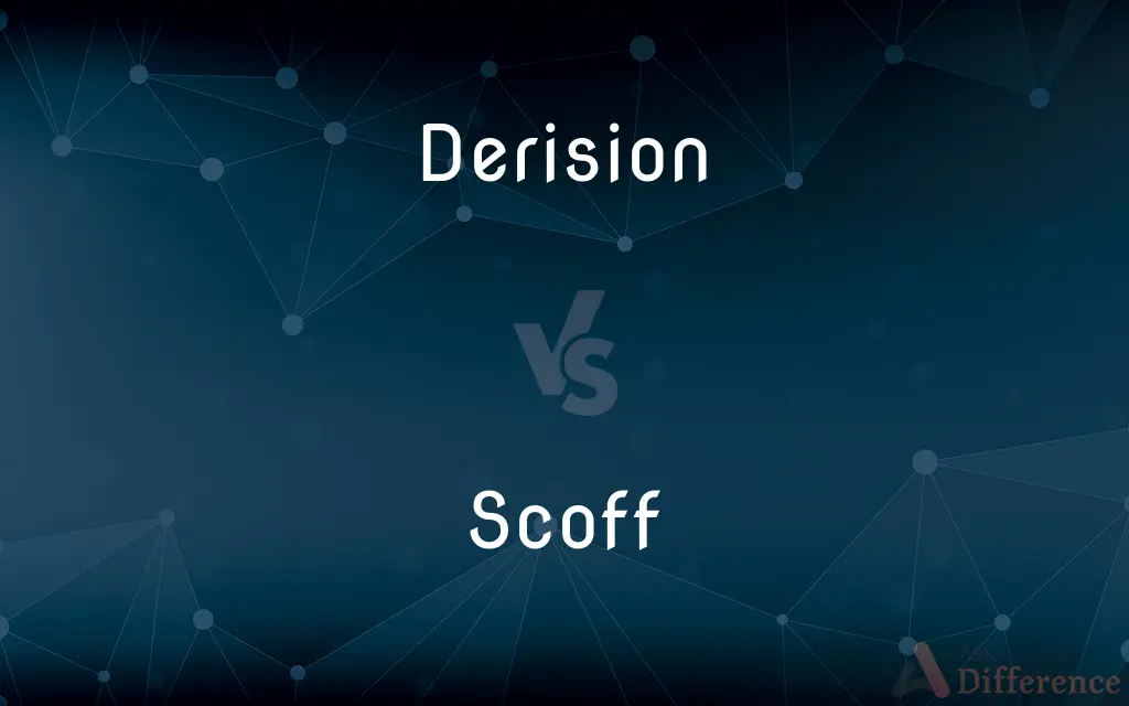 Derision vs. Scoff — What's the Difference?
