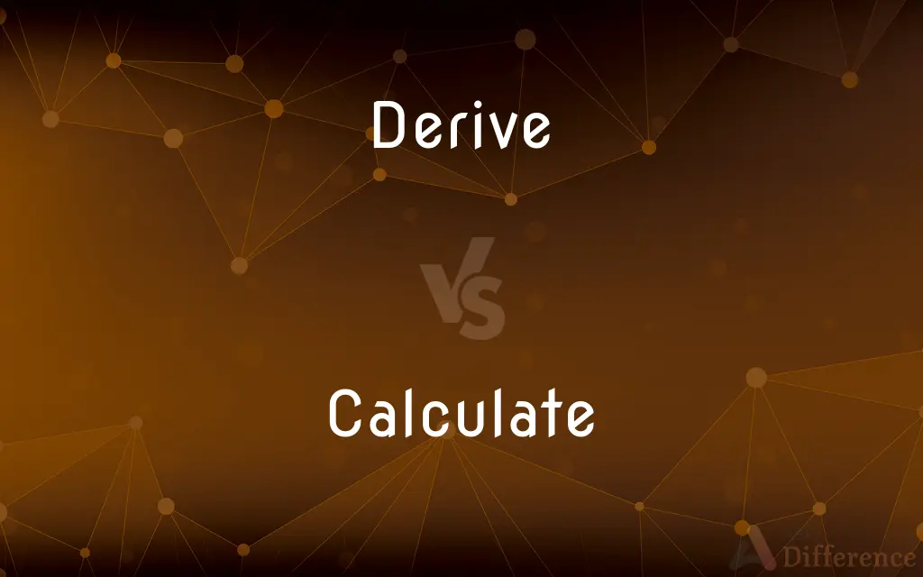 Derive vs. Calculate — What's the Difference?