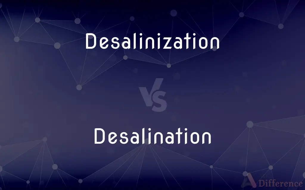 Desalinization vs. Desalination — What's the Difference?