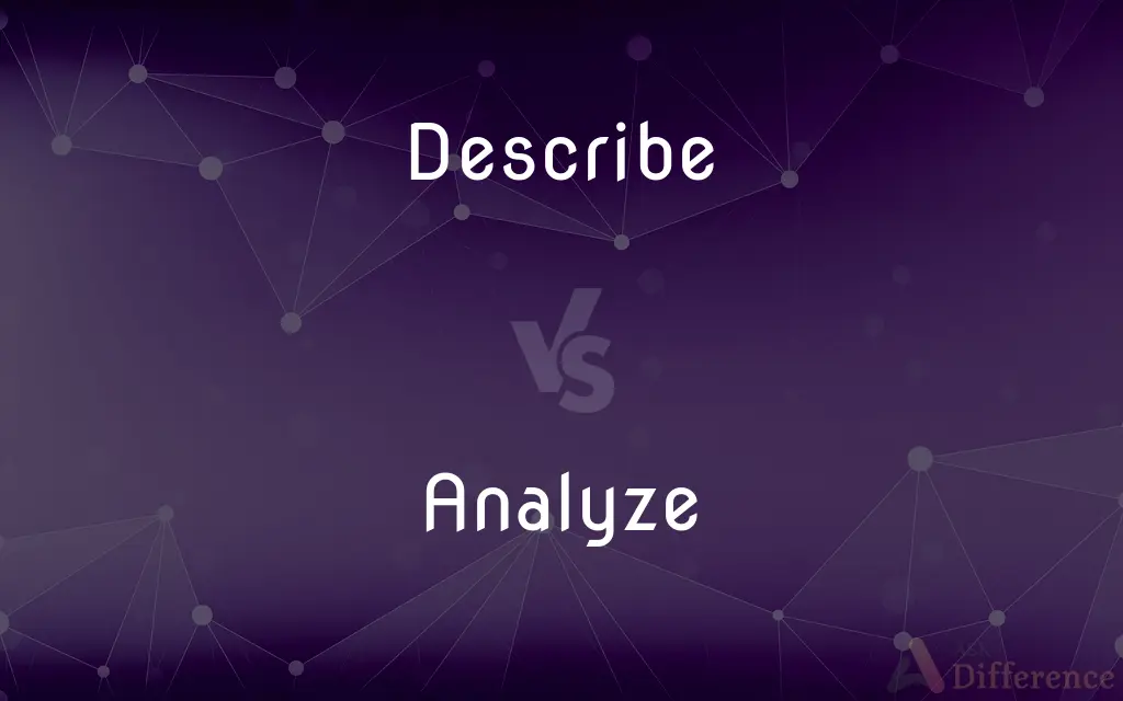 Describe vs. Analyze — What's the Difference?