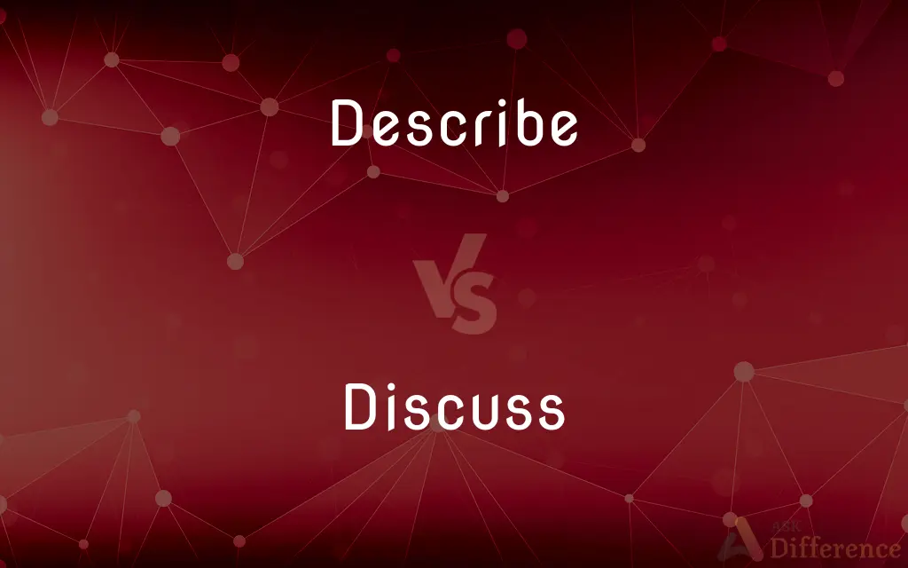 Describe vs. Discuss — What's the Difference?