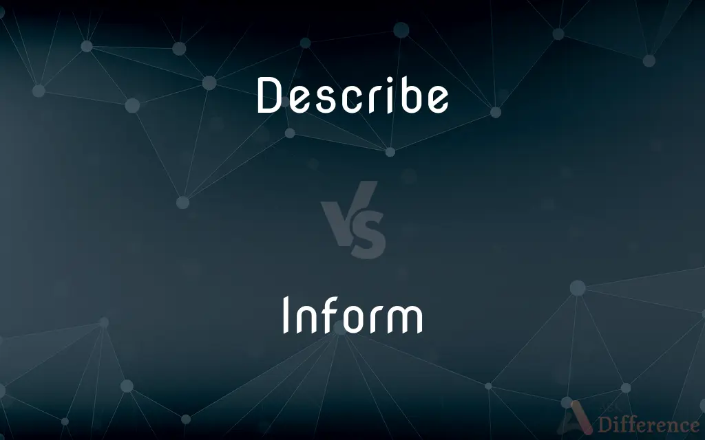 Describe vs. Inform — What's the Difference?