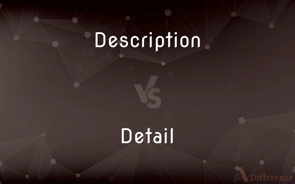 Description vs. Detail — What's the Difference?