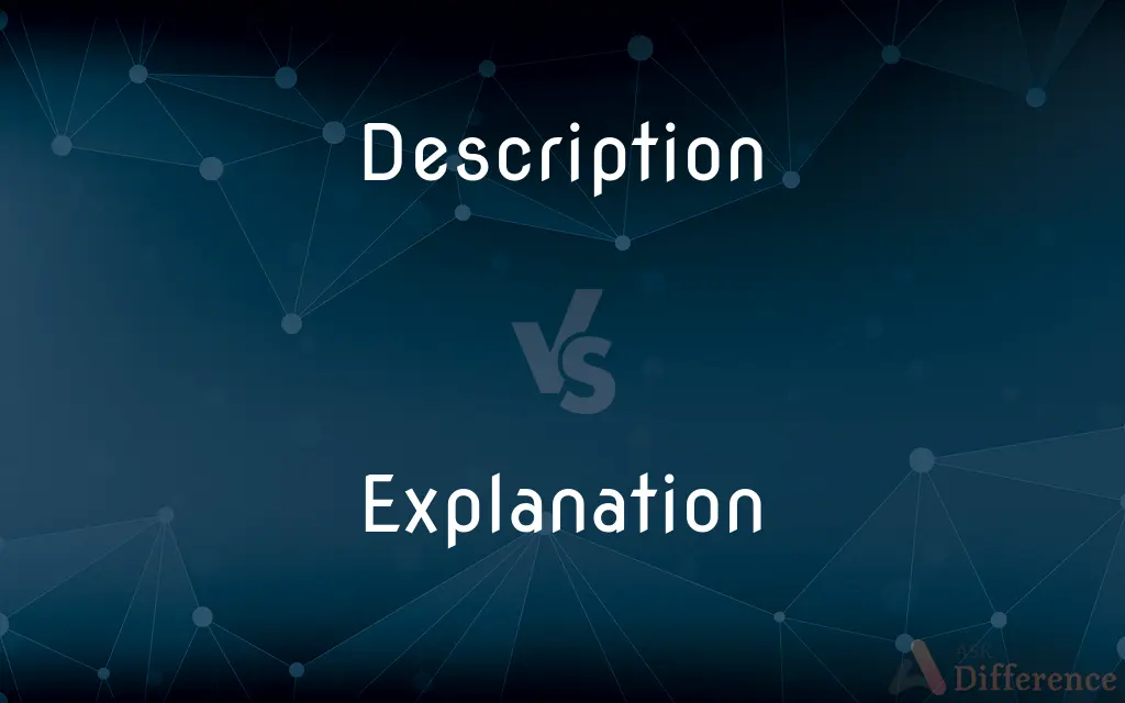 Description vs. Explanation — What's the Difference?