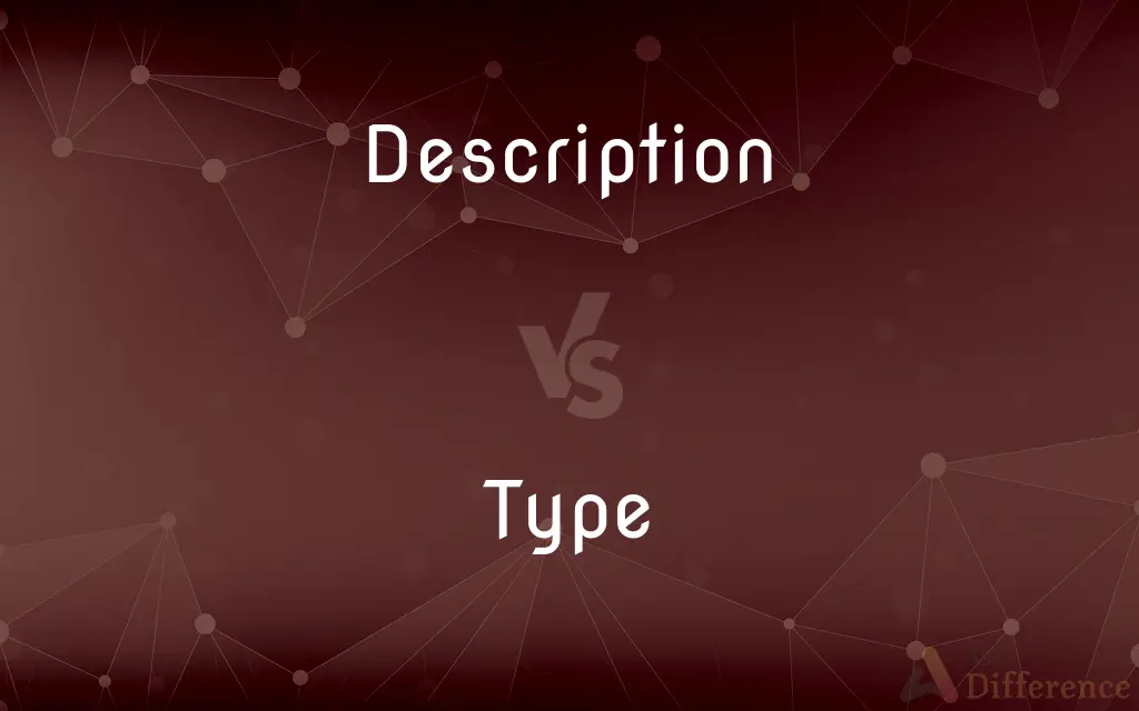Description vs. Type — What's the Difference?