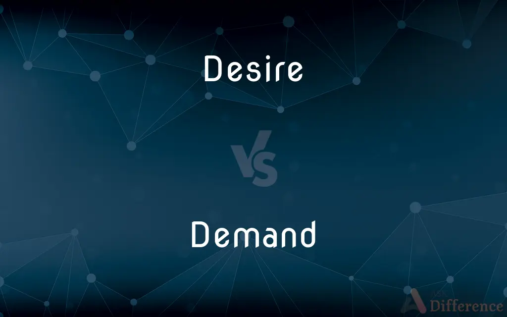 Desire vs. Demand — What's the Difference?