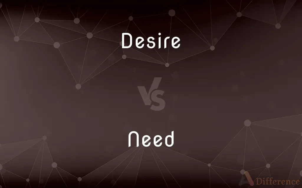 Desire vs. Need — What's the Difference?