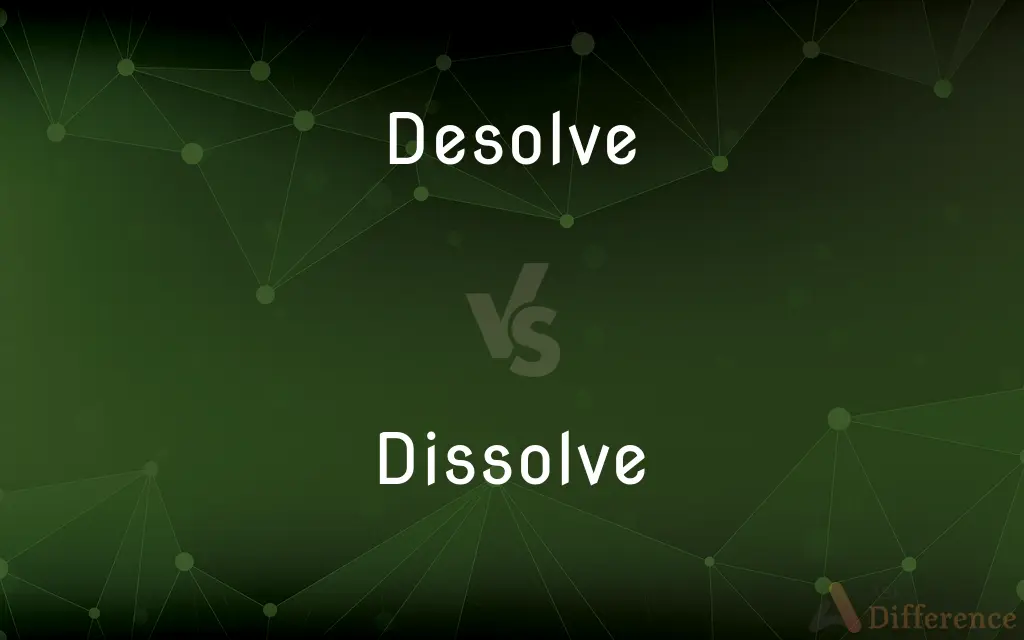 Desolve vs. Dissolve — Which is Correct Spelling?