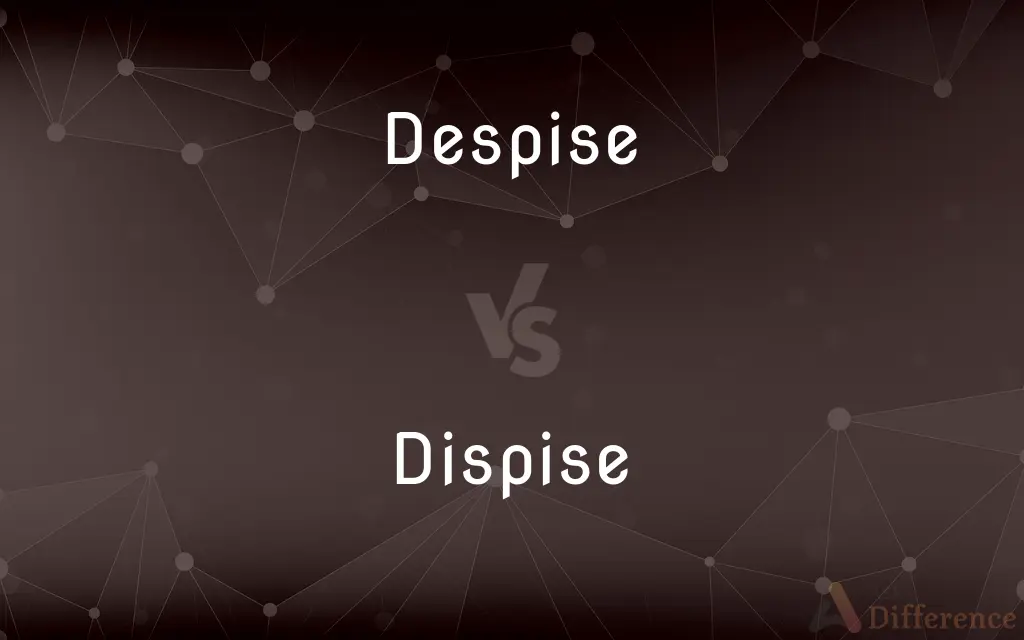 Despise vs. Dispise — Which is Correct Spelling?