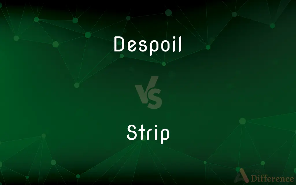 Despoil vs. Strip — What's the Difference?
